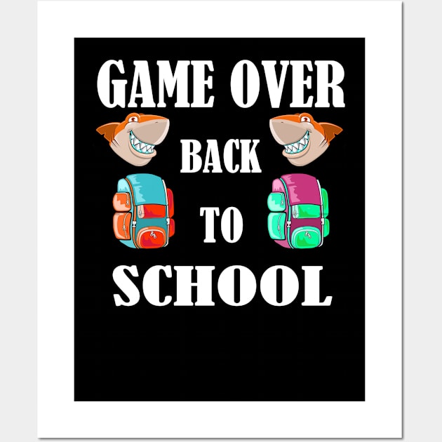 Game Over back to school Wall Art by Emma-shopping